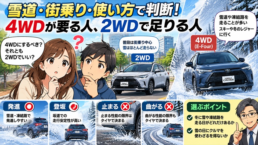 結論：4WDが「上」ではなく、条件で選ぶ