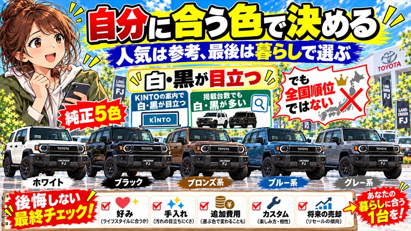 まとめ：人気の根拠を知ったうえで、自分の暮らしに合う色で決める