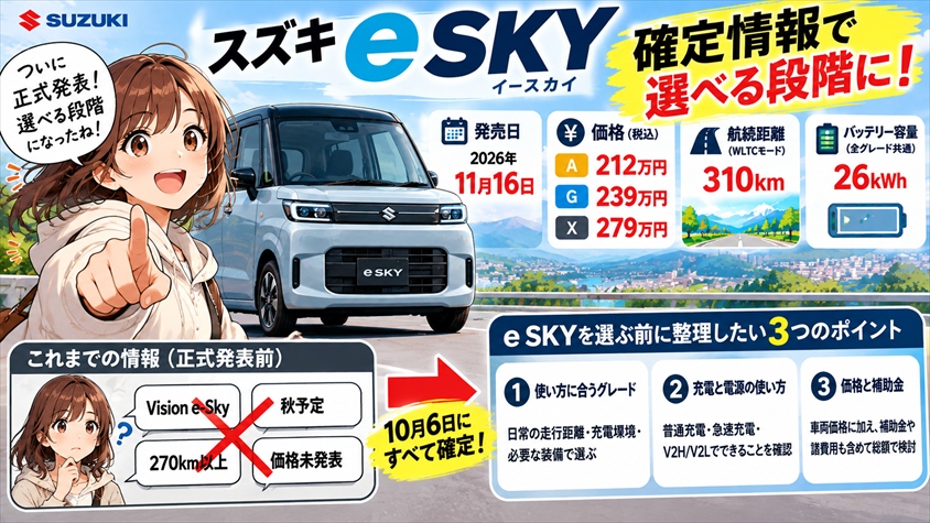 まとめ｜e SKYは「確定情報」で選べる段階に。決める前に整理したい3点