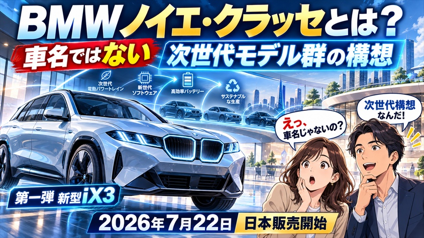 BMWノイエ・クラッセとは?車名ではなく次世代構想、第一弾は新型iX3