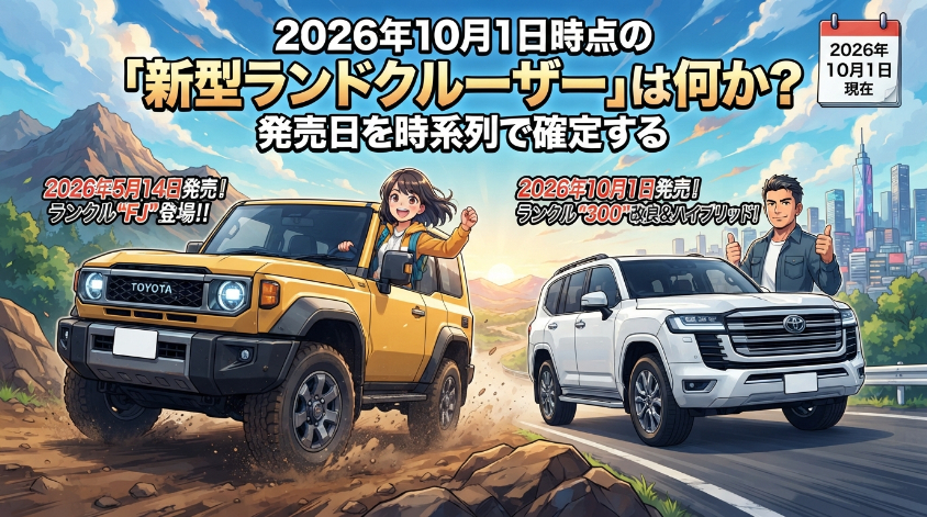 2026年10月1日時点の「新型ランドクルーザー」は何か?発売日を時系列で確定する