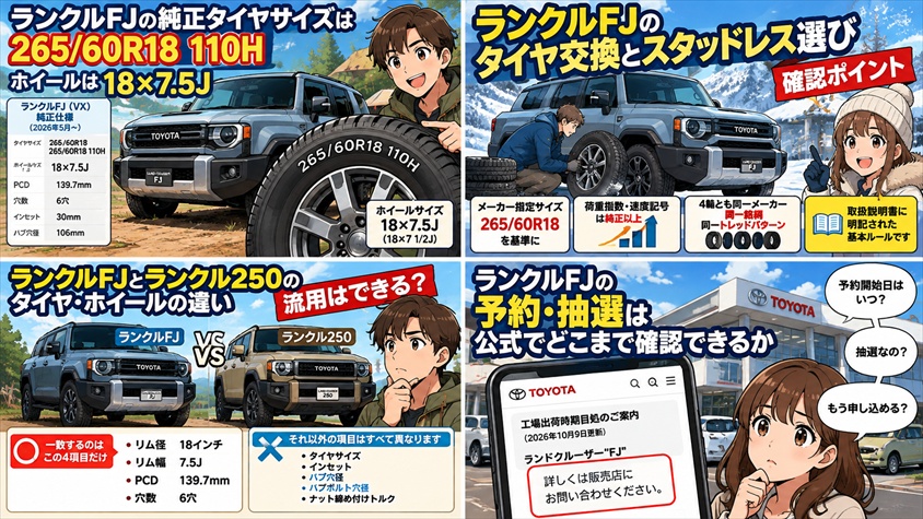 ランクルFJの予約・抽選は公式でどこまで確認できるか