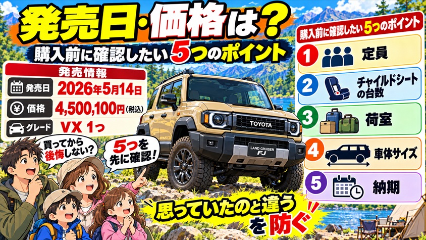 発売日・価格と、購入前に確認したいこと