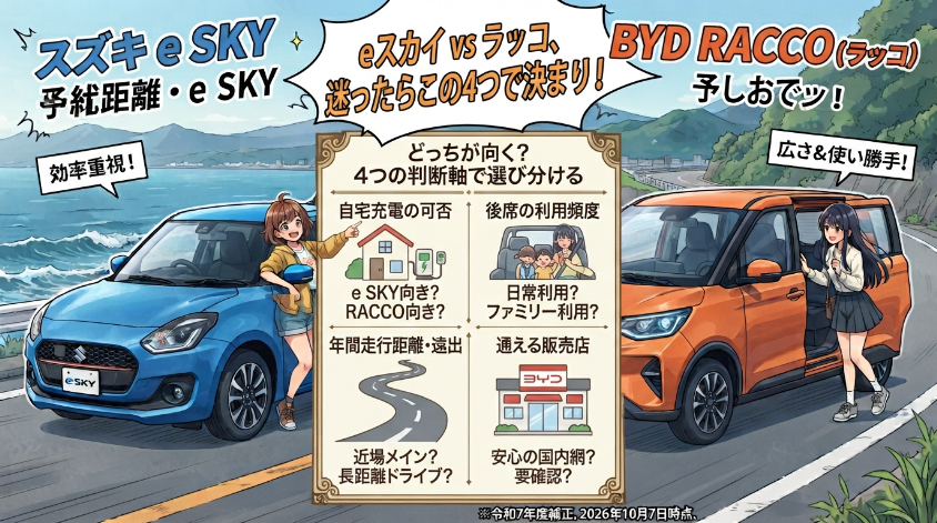eスカイとラッコはどっちが向く?4つの判断軸で選び分ける