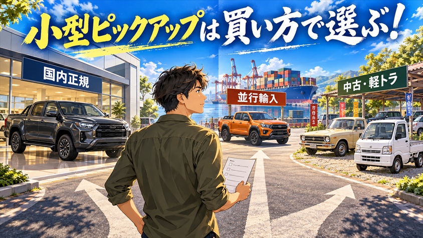 まとめ:小型ピックアップトラックは「買い方」から逆算する